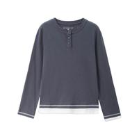 GIORDANO/佐丹奴 复古亨利衫 女士长袖T恤