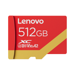 联想 512GB TF(MicroSD)内存卡 4K极速卡A2 V30 U3行车记录仪 运动相机无人机监控存储卡读速180MB/s L8