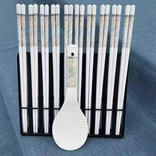 欢喜严选 高档陶瓷筷子 食品级抗菌 10双