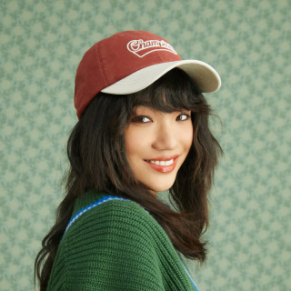 Champion 冠军 拼色 棒球帽 暗红