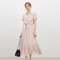  FANSILANEN/范思蓝恩 假两件法式度假 女士连衣裙