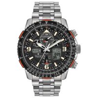 CITIZEN 光动能计时数字手表 男士运动腕表 JY8108-53E