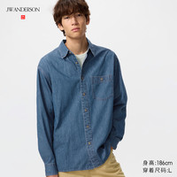 UNIQLO/优衣库 水洗产品 女士牛仔宽松衬衫