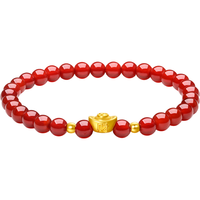  ZHOU LIU FU/周六福 招财 女士黄金转运珠