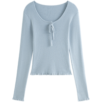 范思蓝恩 减龄 女士针织衫 珍珠白 M