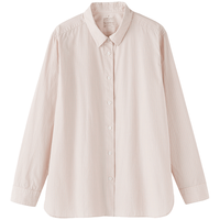 無印良品 MUJI 水洗平纹 女士衬衫