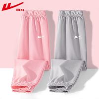 回力 童装女童裤子夏季薄款2026新款儿童夏装 粉/H白回力小K-灰/H白回力小K 110