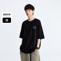 PEACEBIRD/太平鸟 潮流印花 男士短袖T恤