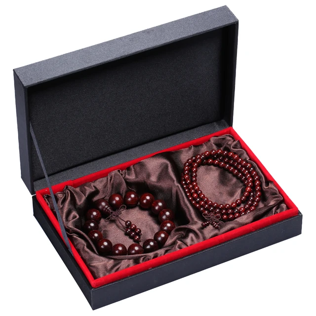 月印百川 yx191238a2 小叶紫檀木手串 15mm*15颗+yx191152a1 小叶紫檀木手串 6mm*108颗