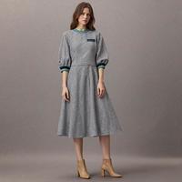 MARNI 贴花格纹针织连衣裙