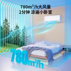 海尔 KFR-35GW/LA1-1 新一级能效变频冷暖 1.5匹 壁挂式空调