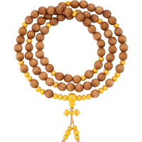 明牌珠宝 足金古法黄金多宝系列福缘手串手链