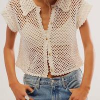  free people 钩针设计 女士上衣