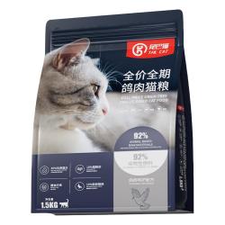 尾巴猫 鸡肉绒鸽肉猫粮1.5kg