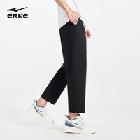 ERKE/鸿星尔克 速干 男士长裤 【梭织速干直筒裤】-正黑-2022 3XL