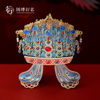 中国国家博物馆 孝端皇后凤冠木质冰箱贴创意装饰品送朋友礼物