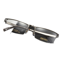  SEIKO/精工 纯钛材质 男士眼镜框+依视路膜岩1.56镜片
