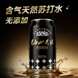 长白山天源 泉阳泉生产天然苏打水 气泡水整箱装330ML*24罐