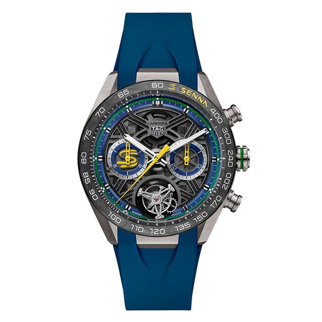 TAG Heuer 卡莱拉系列 男士陀飞轮计时码表 CBU5081.FT6274 44mm