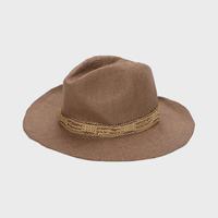 ZARA 女式撞色舒适遮阳防晒镂空透气织草帽