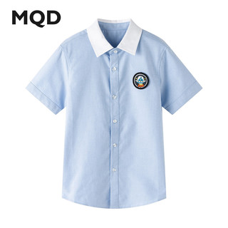  MQD/马骑顿 女士短袖衬衫 浅蓝1 165