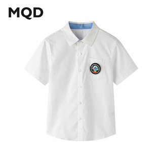  MQD/马骑顿 短袖衬衫 本白1 120