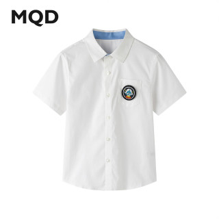  MQD/马骑顿 短袖衬衫 本白1 120