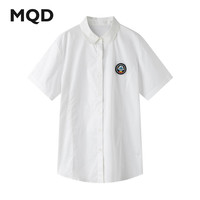 MQD/马骑顿 男士短袖衬衫 本白3 185