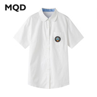 MQD/马骑顿 男士短袖衬衫 本白4 175