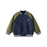 棉花堂 男童棒球服外套秋装2025新款春秋童装儿童男孩外服