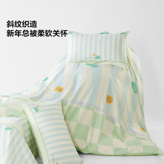 水星家纺 小萌龙 100%纯棉 1.5米床 床单款 四件套