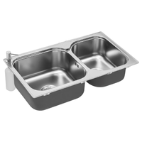  KOHLER/科勒 大容量 不锈钢水槽 厨房龙头 72829T双槽+21368龙头