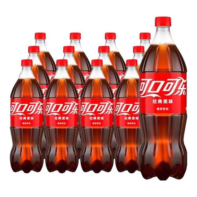 移动端、京东百亿补贴：可口可乐 经典汽水碳酸饮料 可乐 1L*12瓶/箱