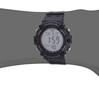 CASIO 男士树脂表带石英休闲手表 黑色//白色