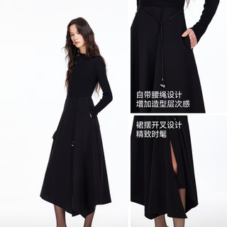  VERO MODA 含绵羊毛 女士连衣裙 可拆腰绳