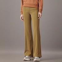 限尺码：ZARA 修身中缝设计 女士喇叭长裤