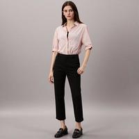 超V会员：ZARA 拉链裤脚设计 女士直筒裤