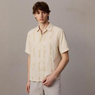  ZARA 流苏毛边设计 男士衬衫