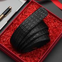  Crocodile/鳄鱼恤 柔软双面头层牛皮 男士皮带