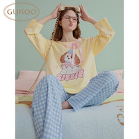  GUKOO/果壳 可外穿 女士睡衣套装