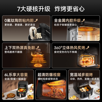  dreame/追觅 可视化 空气炸锅 0氟钛陶烤盘