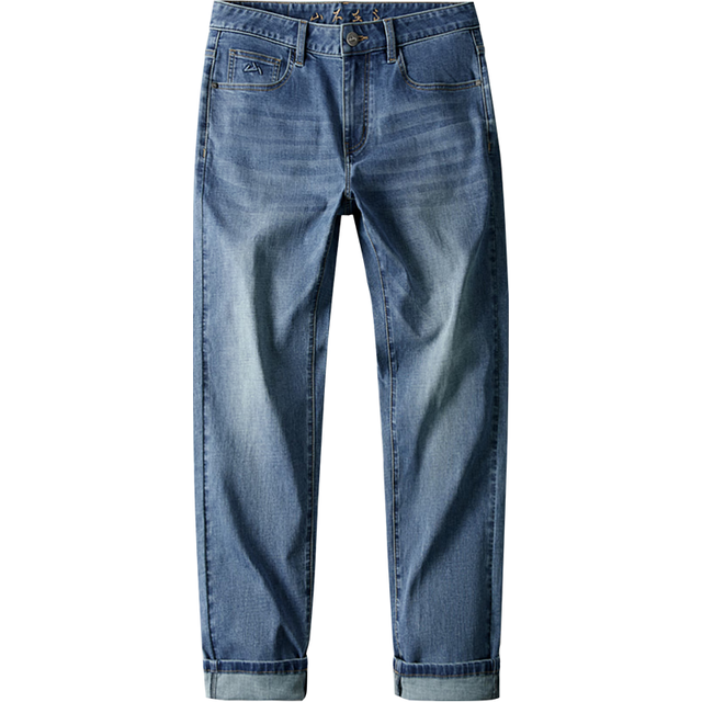 今日必买：海澜之家 山不在高系列 大码直筒牛仔裤