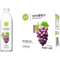  尖派 100%葡萄汁 葡萄汁1L*6瓶
