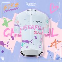 Ridphants 彩色涂鸦骑行服短袖牛奶丝长袖男女自行车服单车保暖夏季透气速干