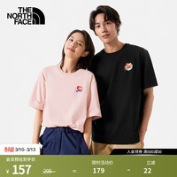 移动端、京东百亿补贴：北面 透气 男士短袖T恤 8CSY柔雾粉男款 2XL