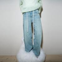  MO&Co./摩安珂 含桑蚕丝棉质 女士牛仔裤