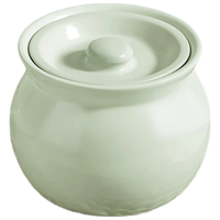  deming/德明 食品级 炖盅 盖 【大肚加厚陶瓷炖盅】青色 500ml