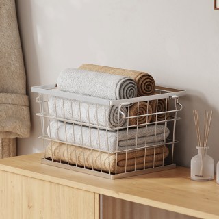 帮杰 304不锈钢置物收纳篮 31.4*26cm