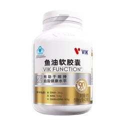 vik 鱼油软胶囊96%高纯度omega3 60粒