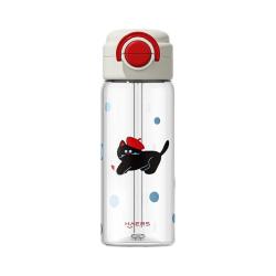 HAERS 便携 儿童水杯 吸管 悠悠狗600ml